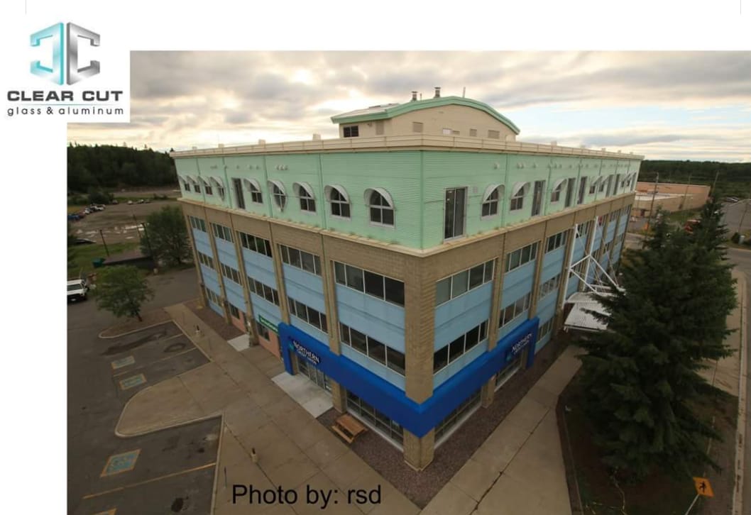 Clear Cut Glass And Aluminum work area