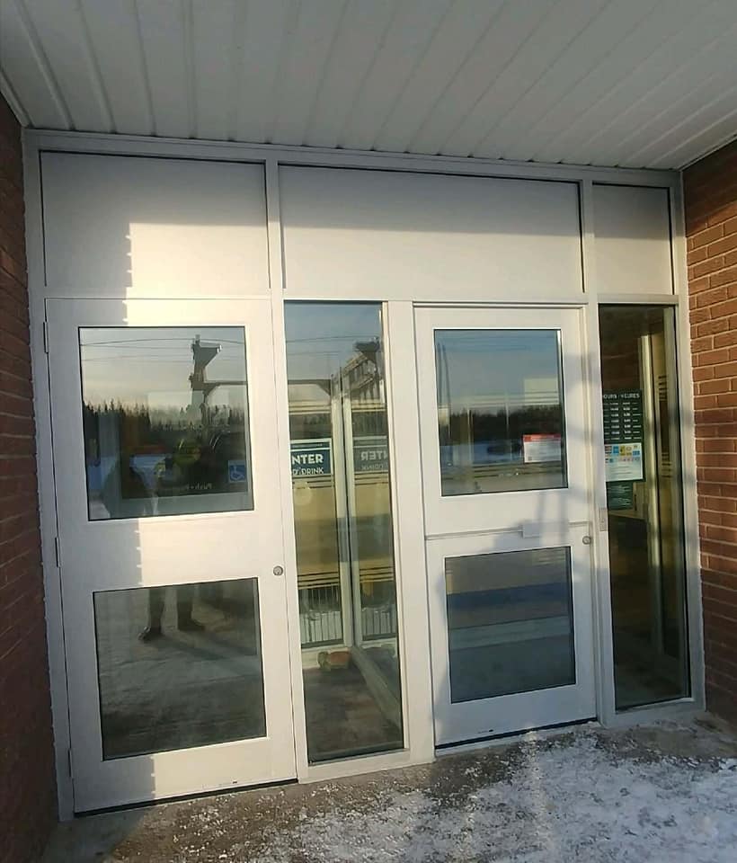 Custom glass and aluminum work